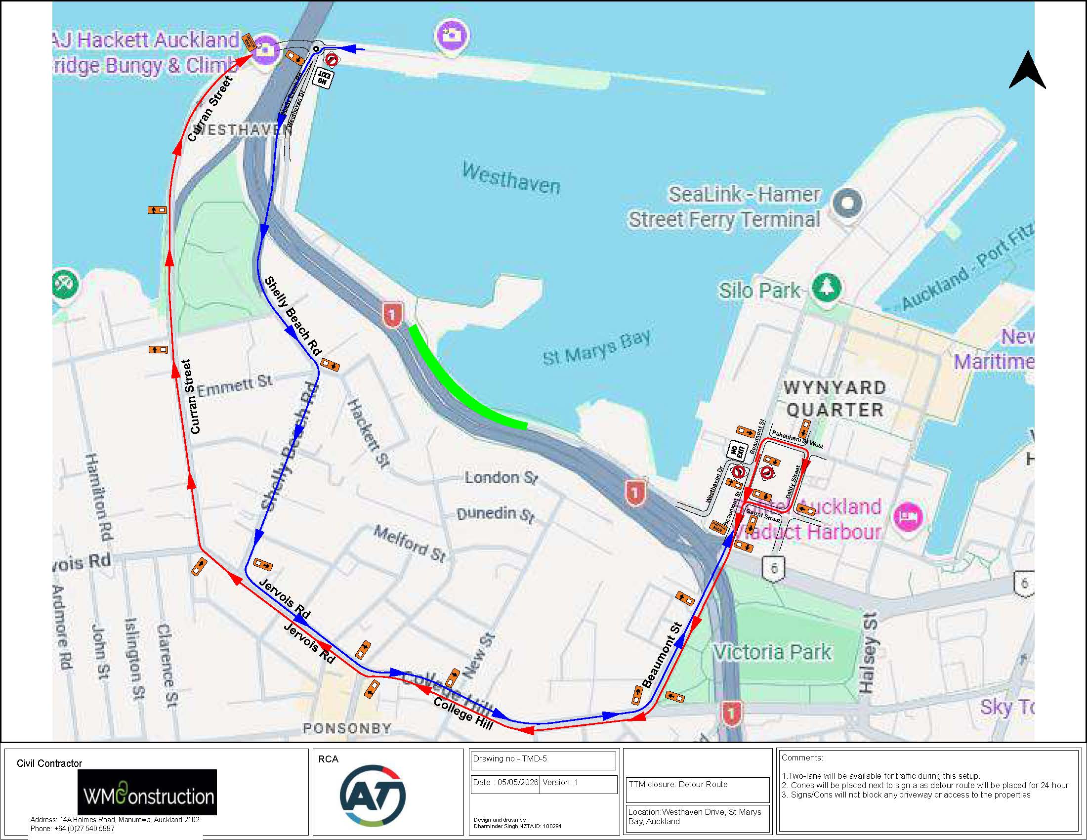 4948 Westhaven Detour Route